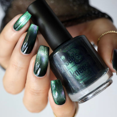 *PRE-ORDER* Bee's Knees Lacquer - Midnight Yoga and Seaweed (Magnetic)