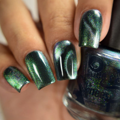 *PRE-ORDER* Bee's Knees Lacquer - Midnight Yoga and Seaweed (Magnetic)