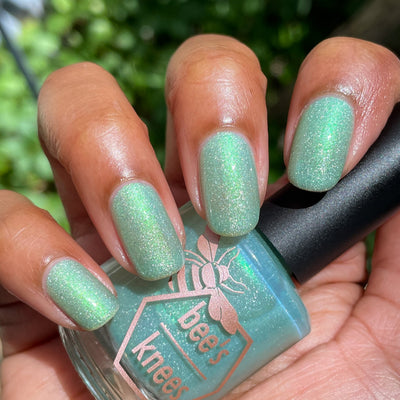 *PRE-ORDER* Bee's Knees Lacquer - Seafoam in My Blood (UV responsive)