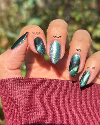 *PRE-ORDER* Bee's Knees Lacquer - Midnight Yoga and Seaweed (Magnetic)