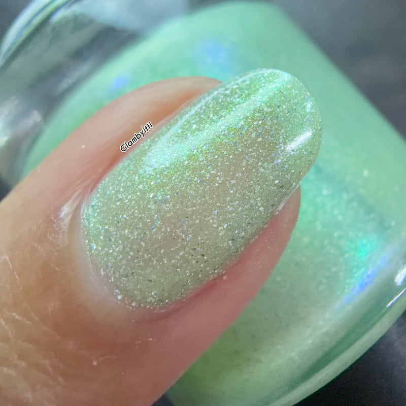 *PRE-ORDER* Bee's Knees Lacquer - Seafoam in My Blood (UV responsive)