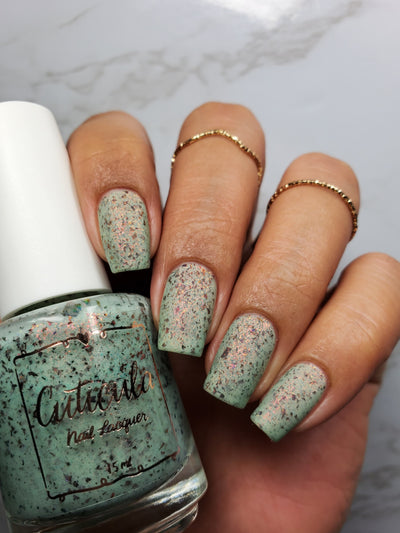 *PRE-ORDER* Cuticula Nail Lacquer - Mint-tea Fresh